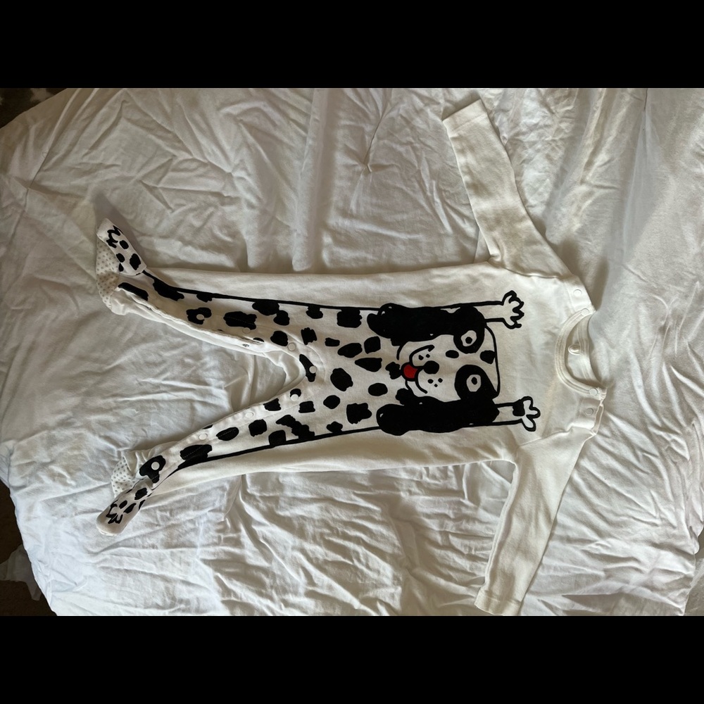 Dalmatian Doggy print onesie